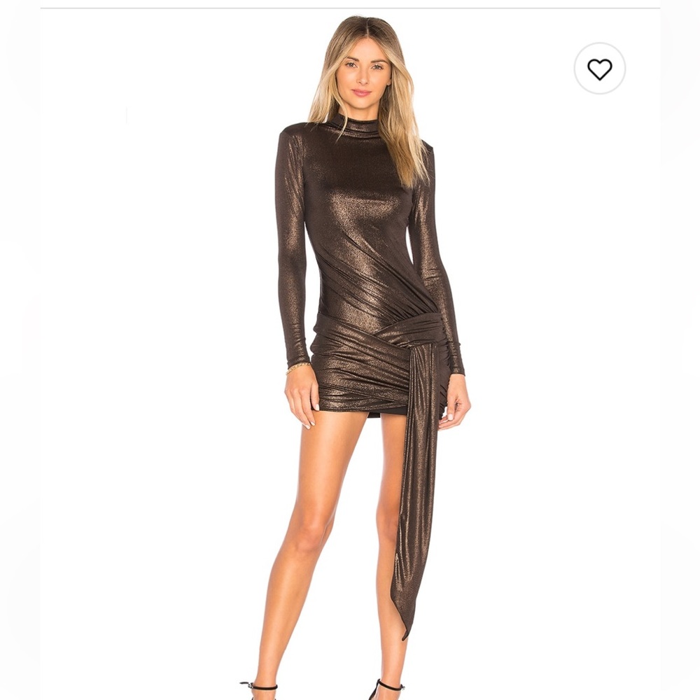 H:ours Metallic Mini Dress